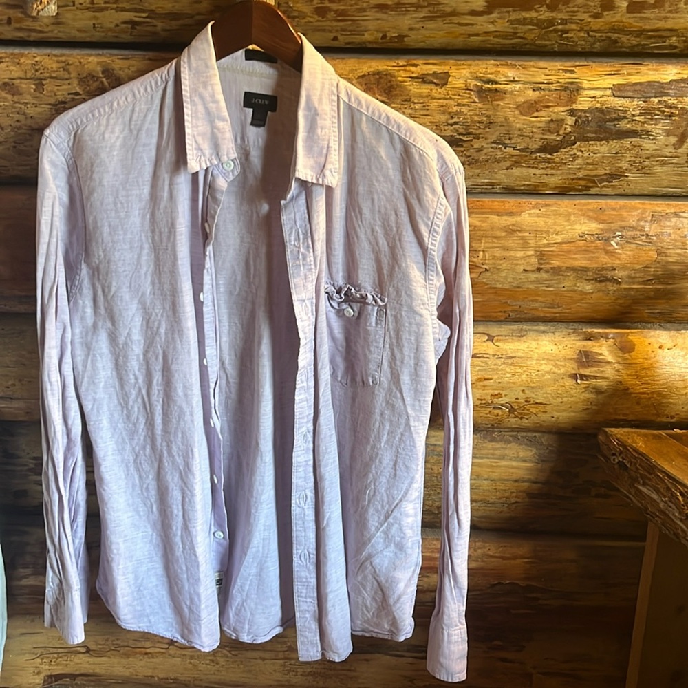 J. Crew men’s button down shirt. 💜
